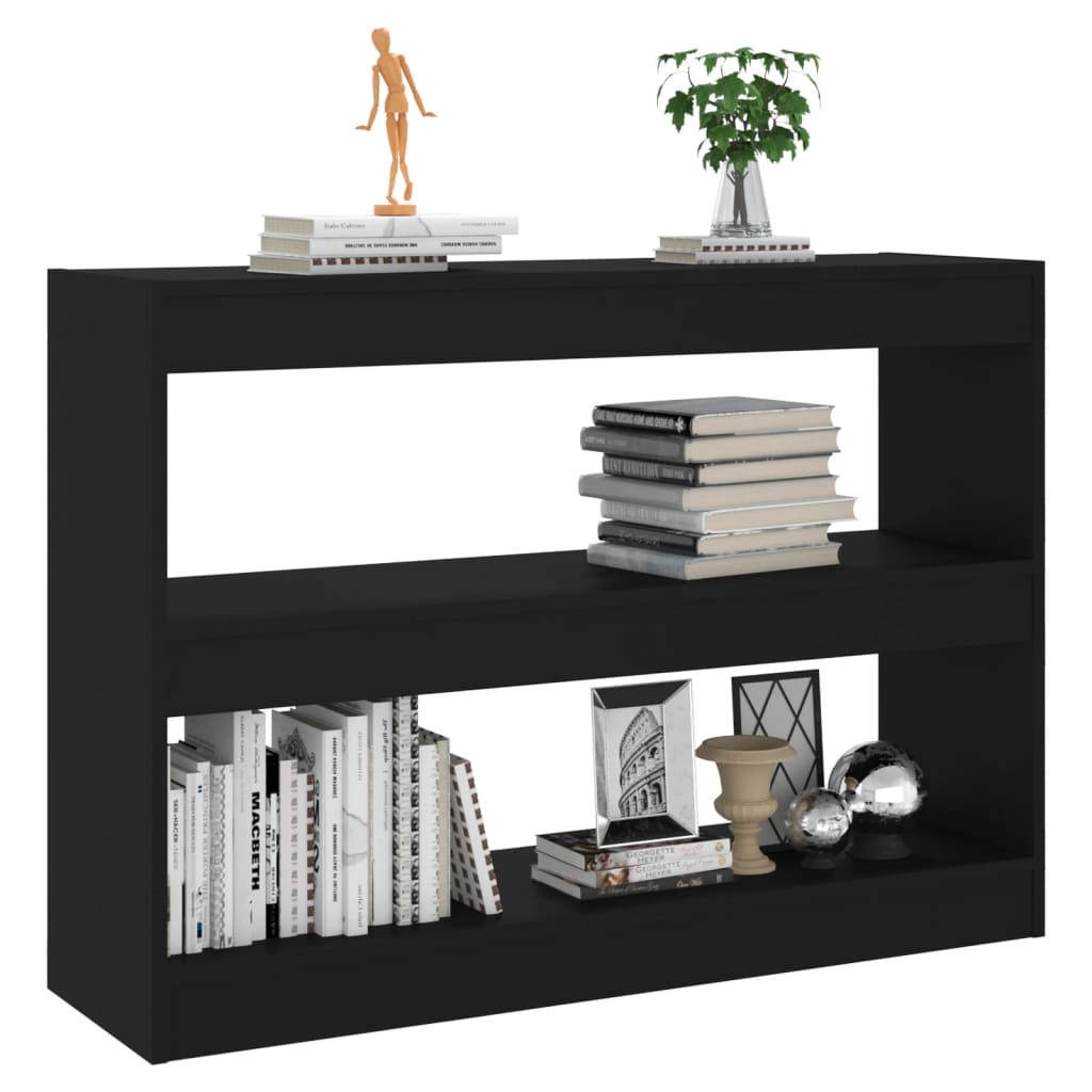 8720286843673_g_en_hd_3 vidaXL Book Cabinet/Room Divider Black 100x30x72 cm - Image 6