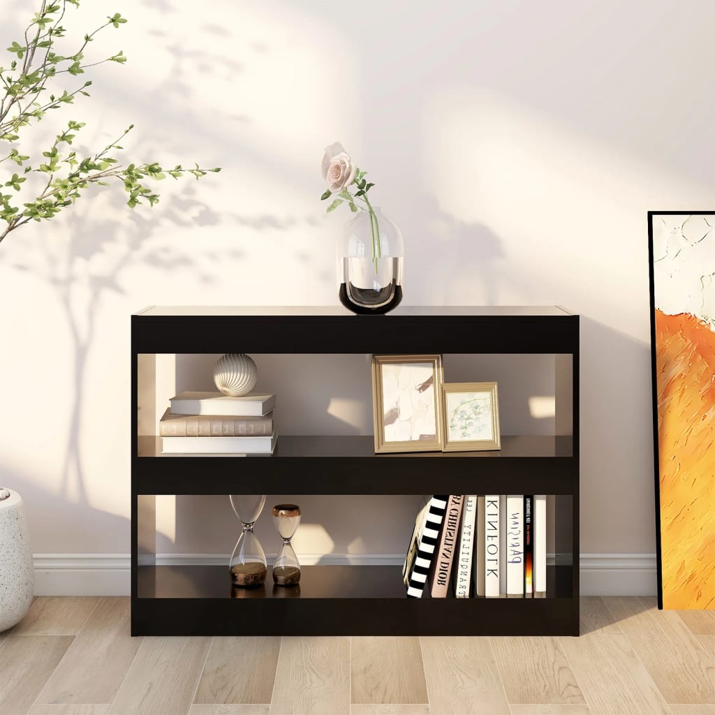8720286843673_g_en_hd_4 vidaXL Book Cabinet/Room Divider Black 100x30x72 cm - Image 7
