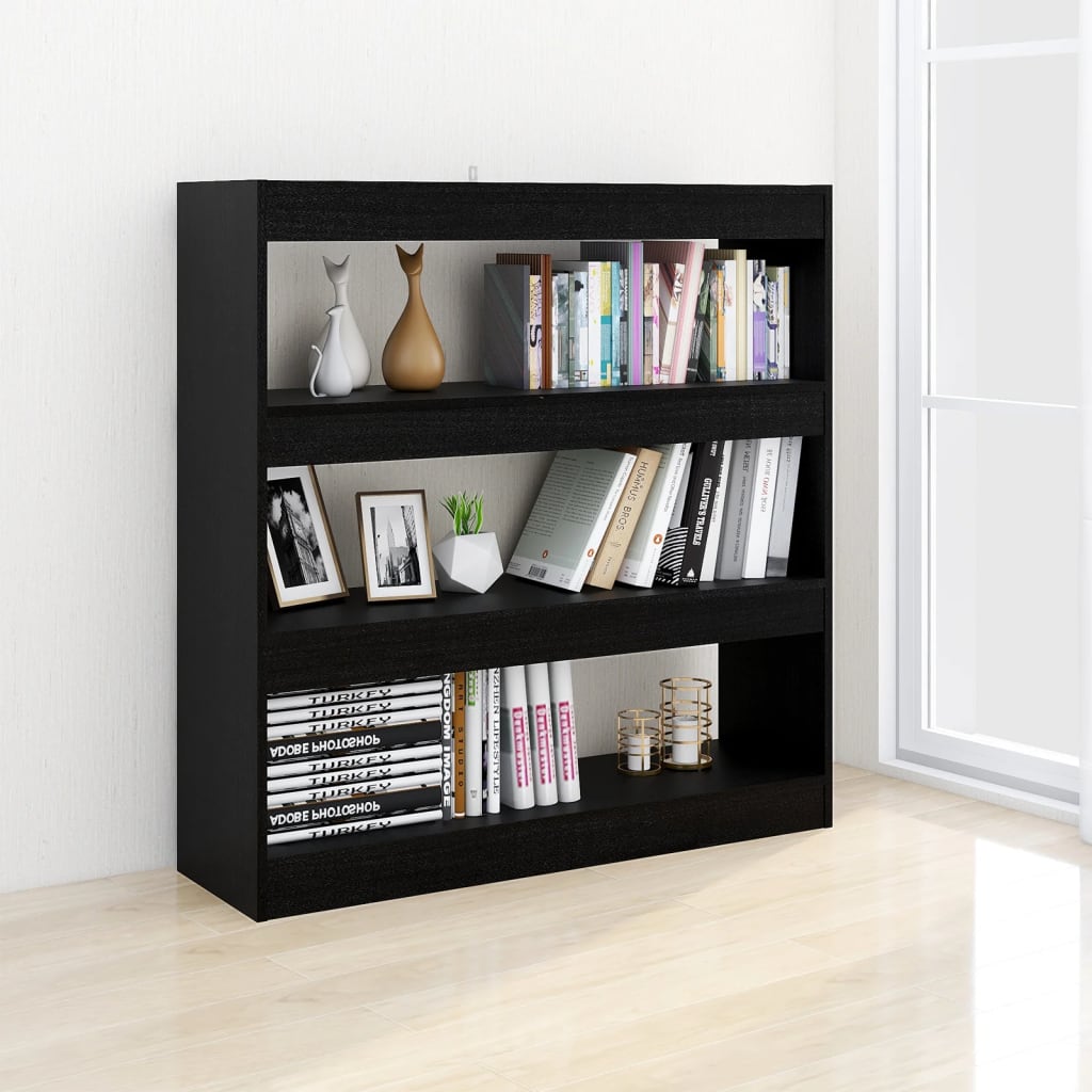 8720286843727_g_en_hd_3 vidaXL Book Cabinet/Room Divider Black 100x30x103 cm - Image 6