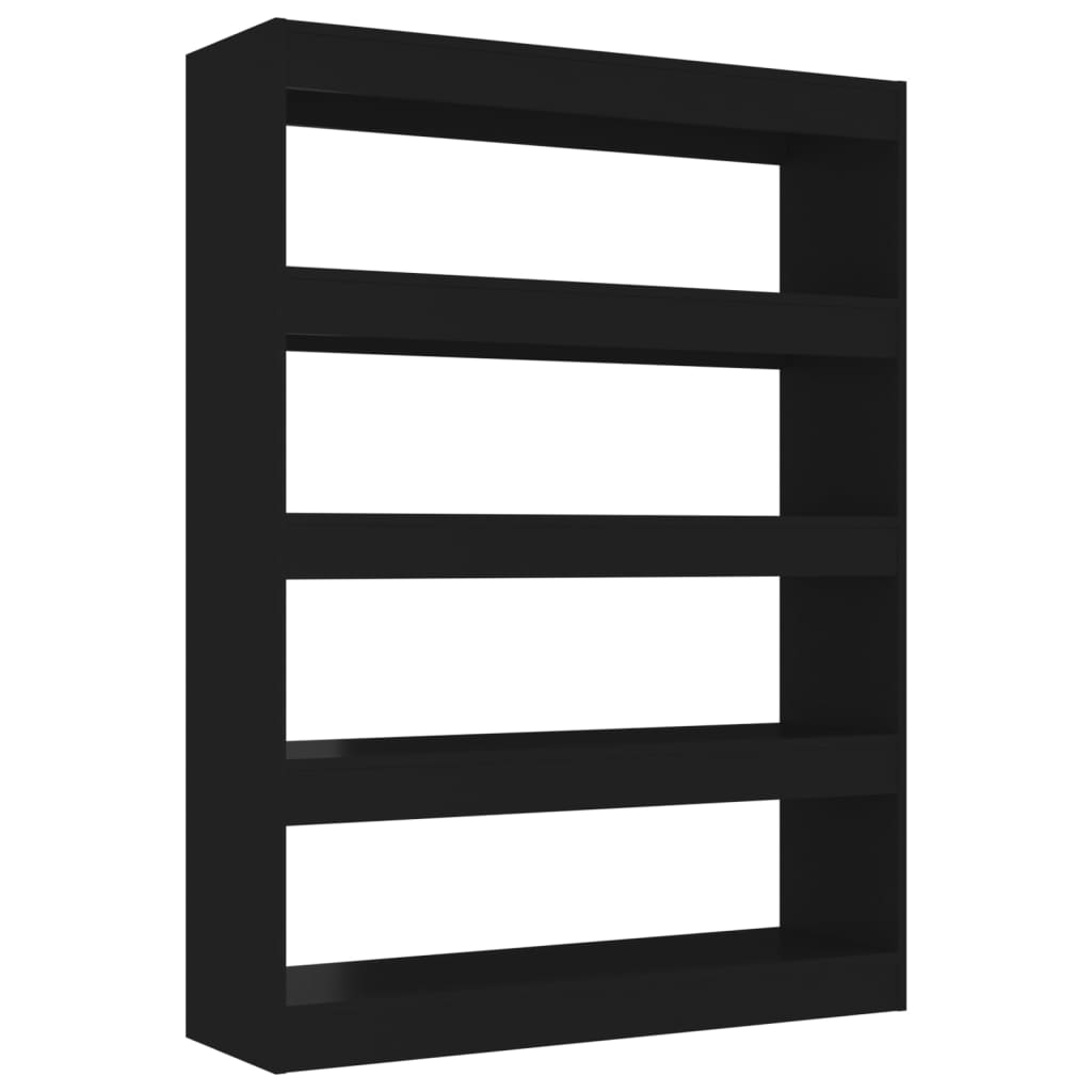 8720286843772_a_en_hd_1 vidaXL Book Cabinet/Room Divider Black 100x30x135 cm - Image 2