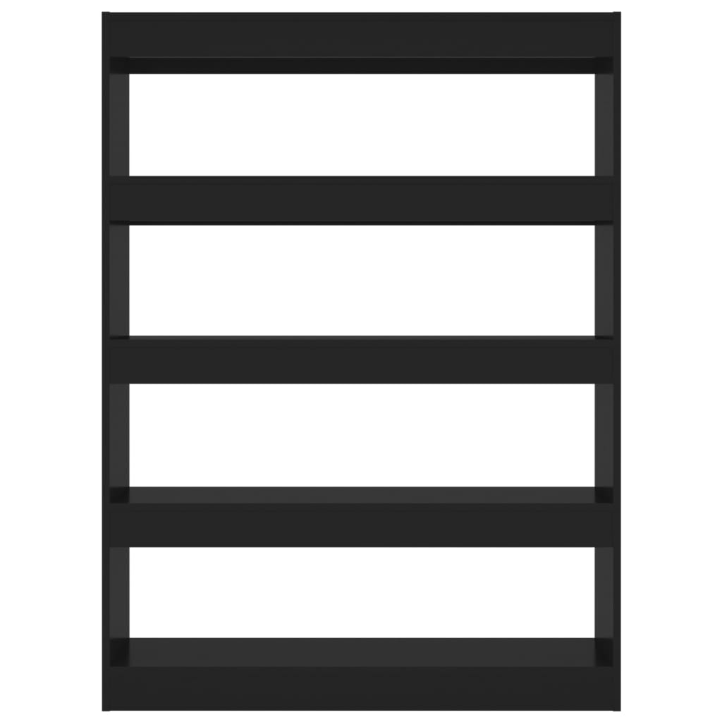 8720286843772_g_en_hd_1 vidaXL Book Cabinet/Room Divider Black 100x30x135 cm - Image 4