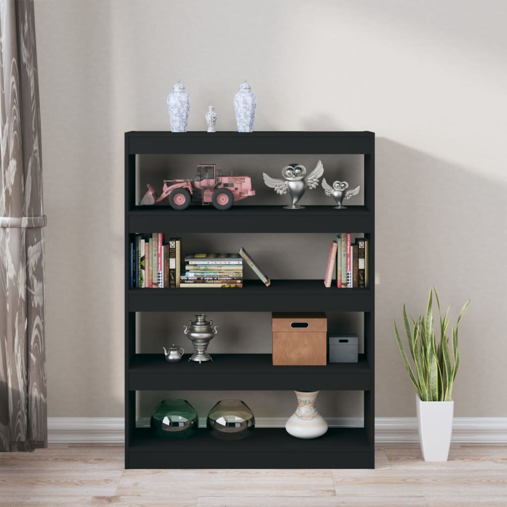 8720286843772_g_en_hd_5 vidaXL Book Cabinet/Room Divider Black 100x30x135 cm - Image 8