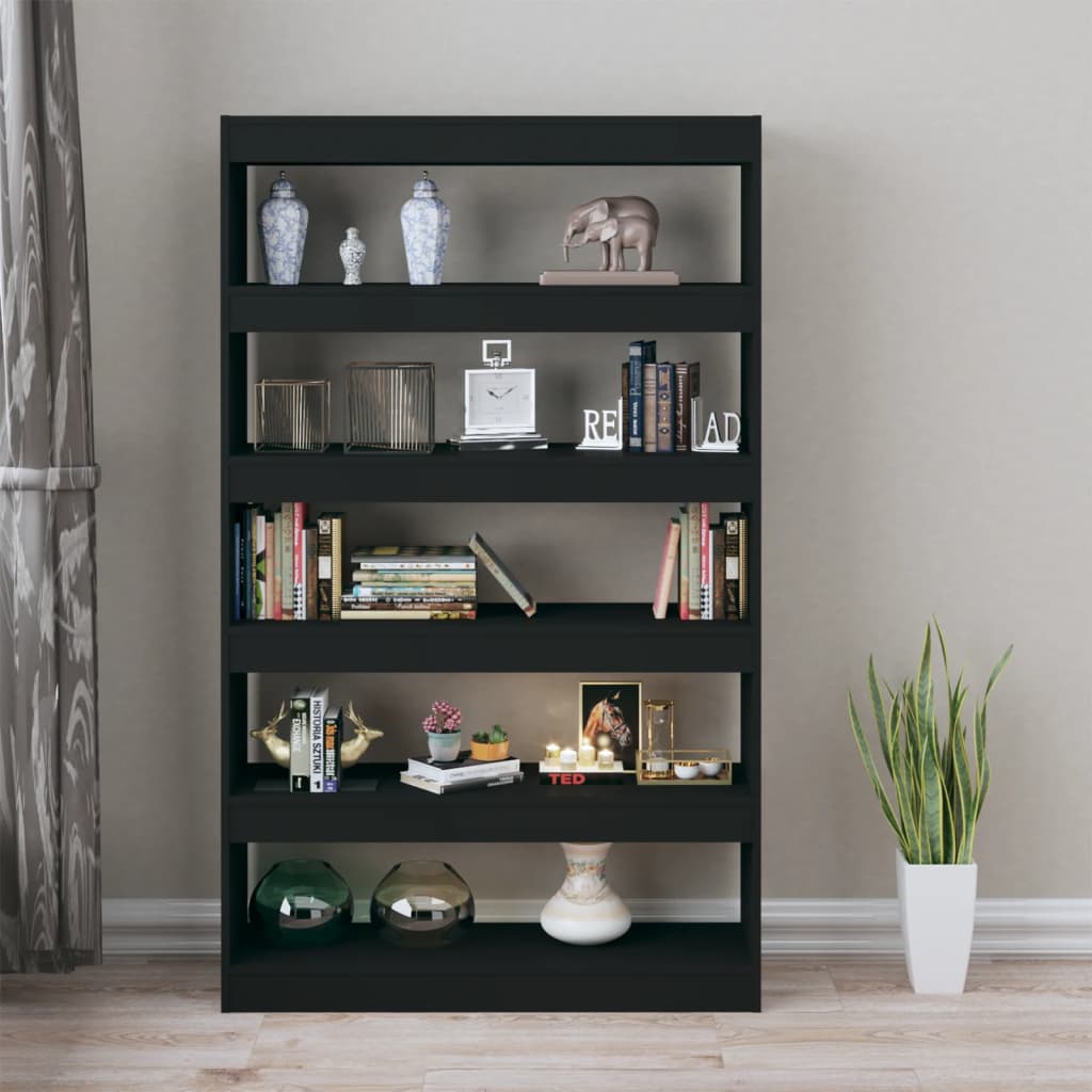 8720286843826_g_en_hd_1 vidaXL Book Cabinet/Room Divider Black 100x30x166 cm - Image 4
