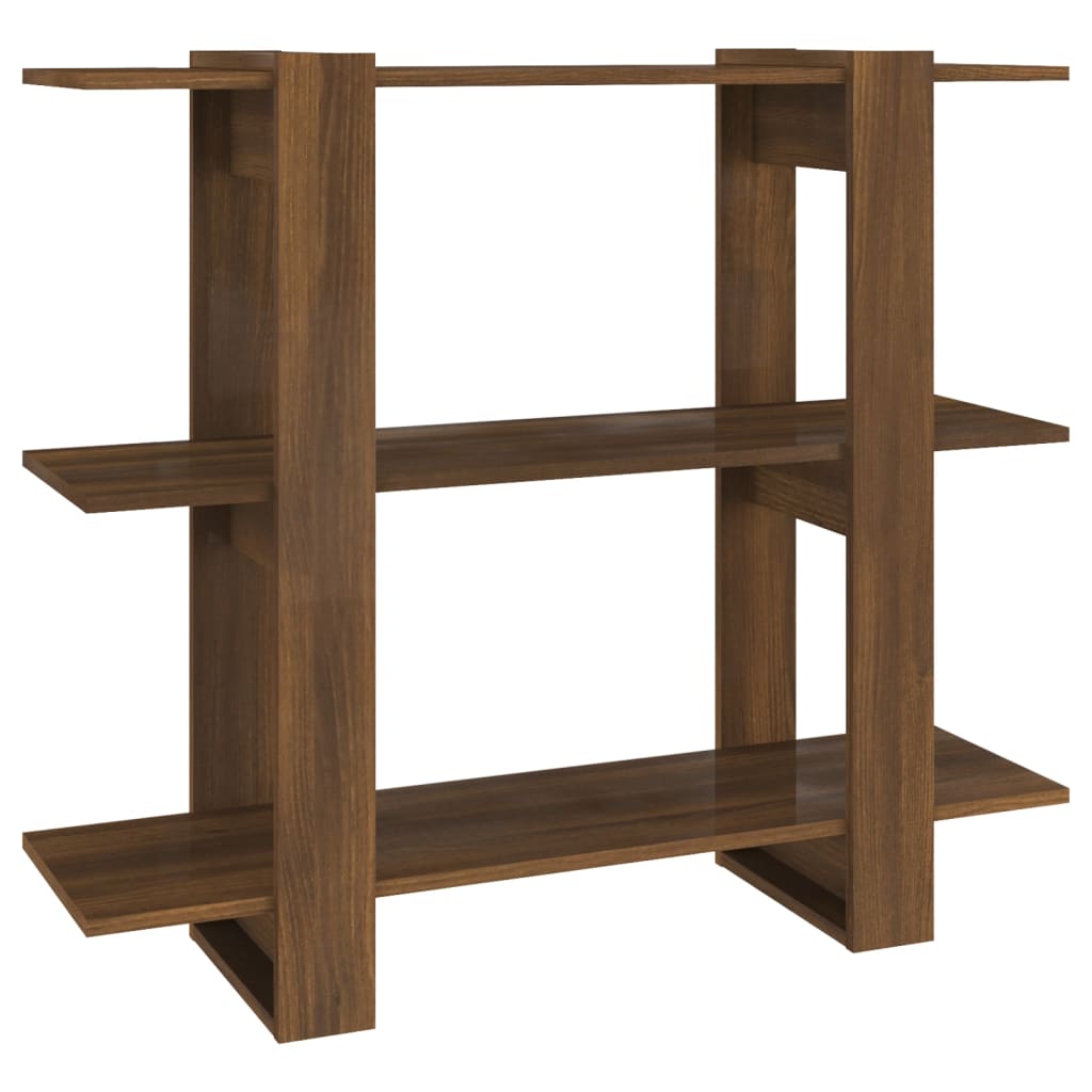 8720286843994_a_en_hd_1 vidaXL Book Cabinet/Room Divider Brown Oak 100x30x87 cm - Image 2
