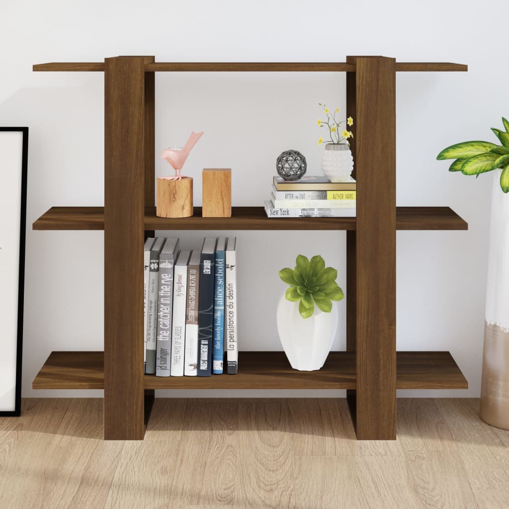 8720286843994_g_en_hd_4 vidaXL Book Cabinet/Room Divider Brown Oak 100x30x87 cm - Image 7