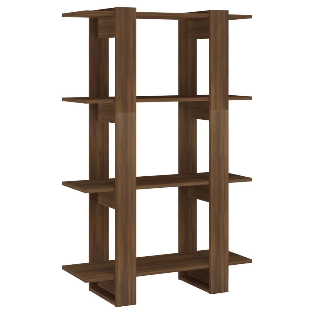 8720286844083_a_en_hd_1 vidaXL Book Cabinet/Room Divider Brown Oak 80x30x123.5 cm - Image 2