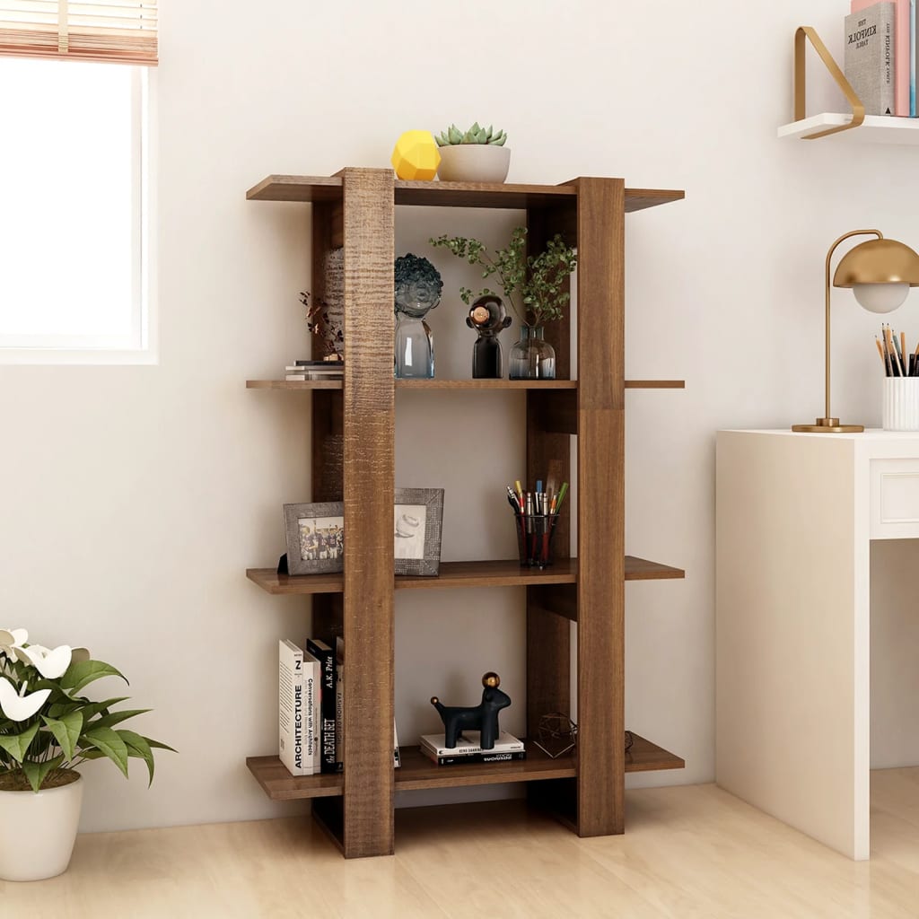 8720286844083_g_en_hd_1 vidaXL Book Cabinet/Room Divider Brown Oak 80x30x123.5 cm - Image 4