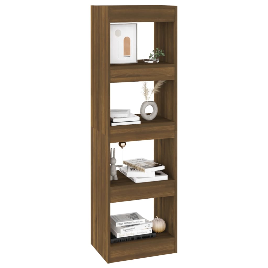 8720286844236_g_en_hd_3 vidaXL Book Cabinet/Room Divider Brown Oak 40x30x135 cm - Image 6