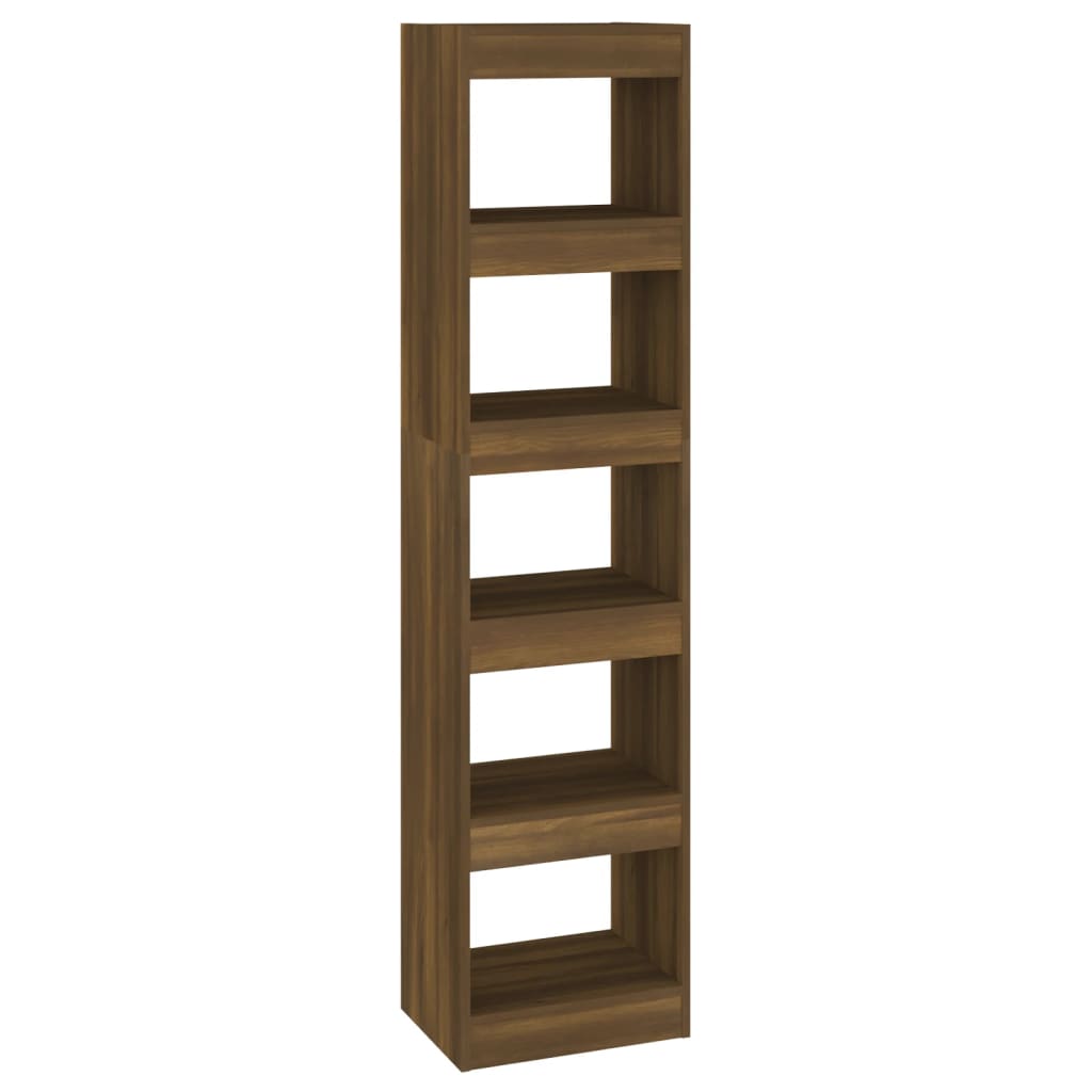 8720286844267_a_en_hd_1 vidaXL Book Cabinet/Room Divider Brown Oak 40x30x166 cm - Image 2