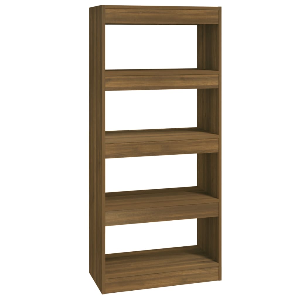 8720286844380_a_en_hd_1 vidaXL Book Cabinet/Room Divider Brown Oak 60x30x135 cm Engineered Wood - Image 2