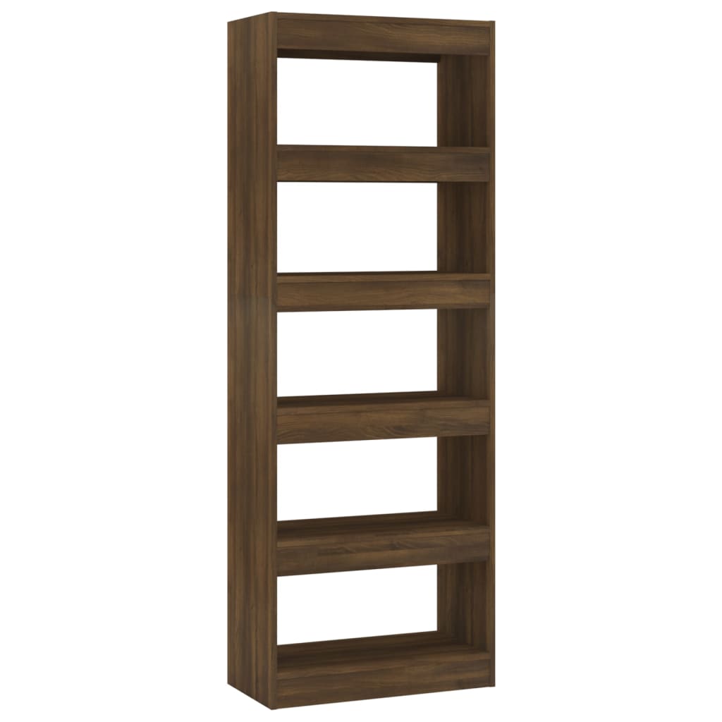 8720286844410_a_en_hd_1 vidaXL Book Cabinet/Room Divider Brown Oak 60x30x166 cm Engineered Wood - Image 2