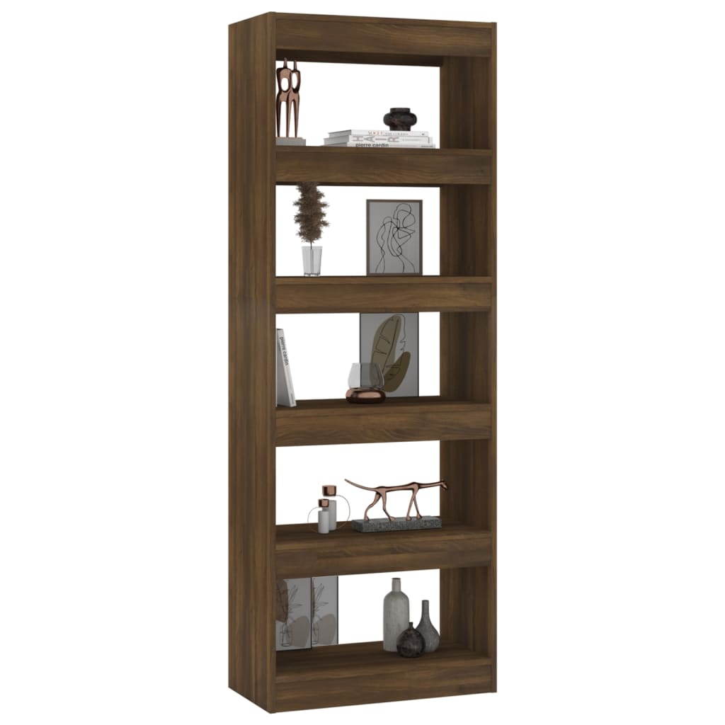 8720286844410_g_en_hd_4 vidaXL Book Cabinet/Room Divider Brown Oak 60x30x166 cm Engineered Wood - Image 7