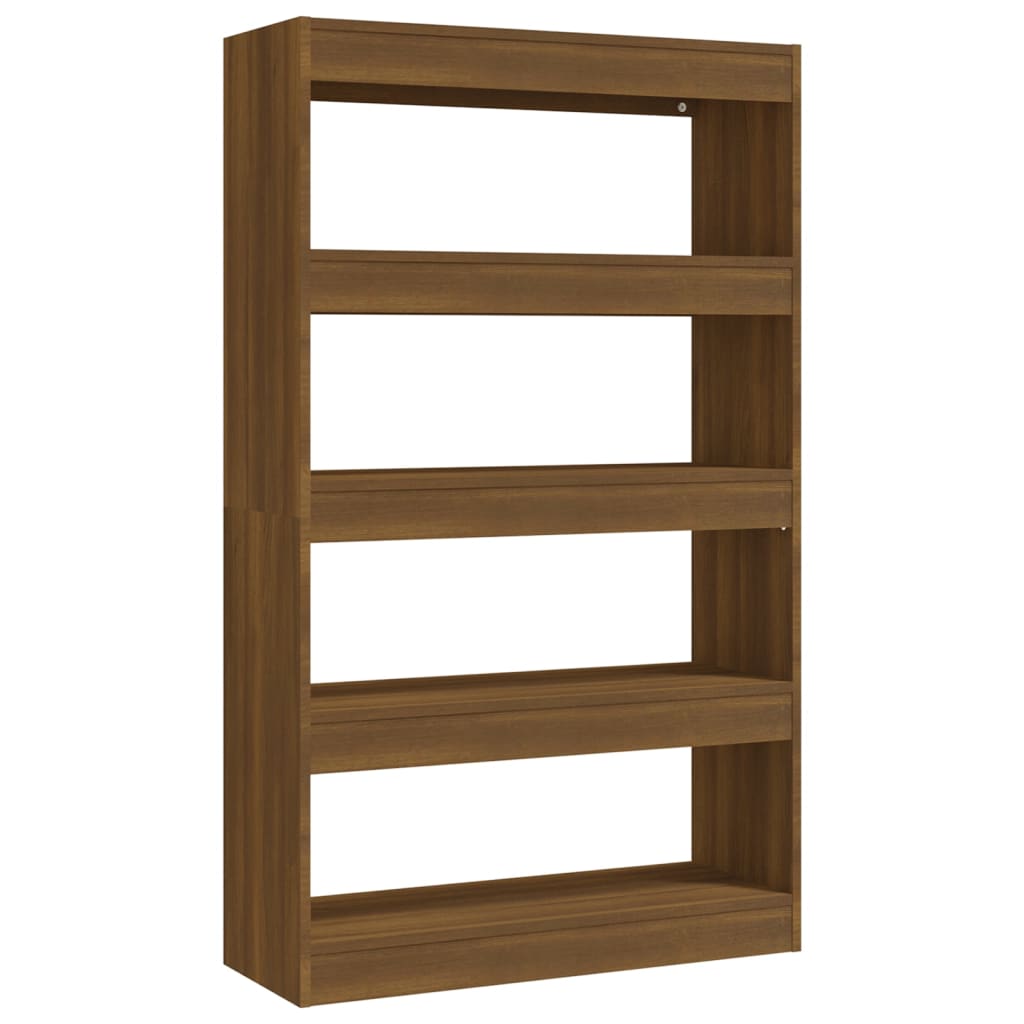 8720286844533_a_en_hd_1 vidaXL Book Cabinet/Room Divider Brown Oak 80x30x135 cm Engineered Wood - Image 2