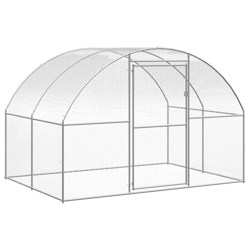 8720286844953_g_en_hd_4 vidaXL Outdoor Chicken Coop 3x2x2 m Galvanised Steel - Image 5