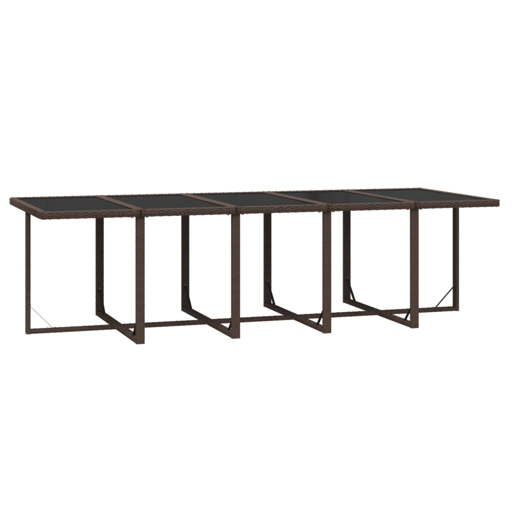8720286846124_g_en_hd_5 vidaXL 11 Piece Garden Dining Set with Cushions Poly Rattan Brown - Image 7
