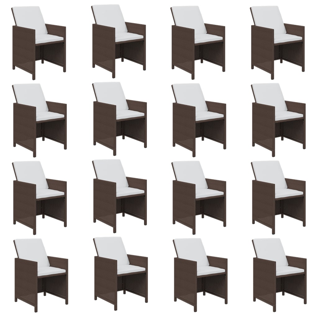 8720286846407_g_en_hd_2 vidaXL 17 Piece Garden Dining Set with Cushions Poly Rattan Brown - Image 4