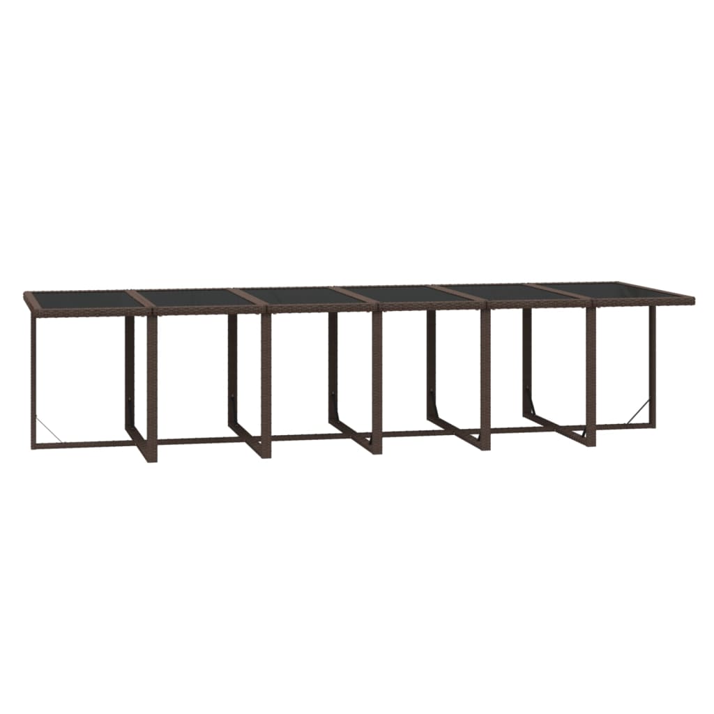 8720286846407_g_en_hd_5 vidaXL 17 Piece Garden Dining Set with Cushions Poly Rattan Brown - Image 7