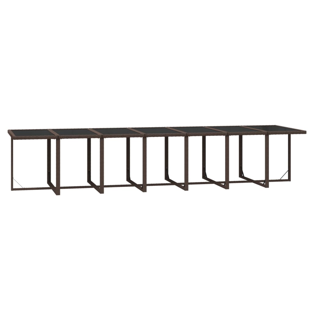 8720286846674_g_en_hd_5 vidaXL 19 Piece Garden Dining Set with Cushions Poly Rattan Brown - Image 7