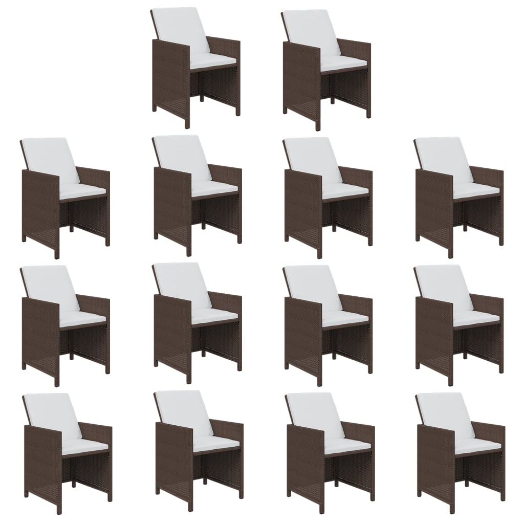 8720286846681_g_en_hd_2 vidaXL 19 Piece Garden Dining Set with Cushions Poly Rattan Brown - Image 4