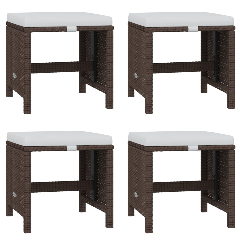 8720286846681_g_en_hd_7 vidaXL 19 Piece Garden Dining Set with Cushions Poly Rattan Brown - Image 9