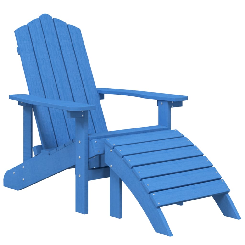 8720286847183_g_en_hd_1 vidaXL Garden Adirondack Chairs 2 pcs with Footstools HDPE Aqua Blue - Image 3