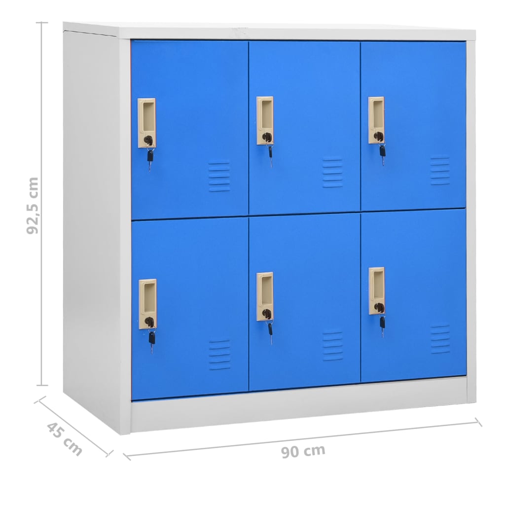 8720286847787_g_en_hd_8 vidaXL Locker Cabinets 5 pcs Light Grey and Blue 90x45x92.5 cm Steel - Image 10