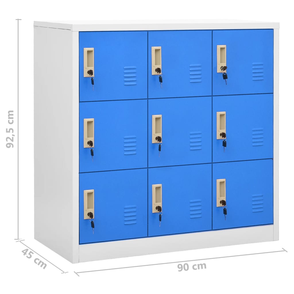 8720286847862_g_en_hd_8 vidaXL Locker Cabinets 5 pcs Light Grey and Blue 90x45x92.5 cm Steel - Image 10
