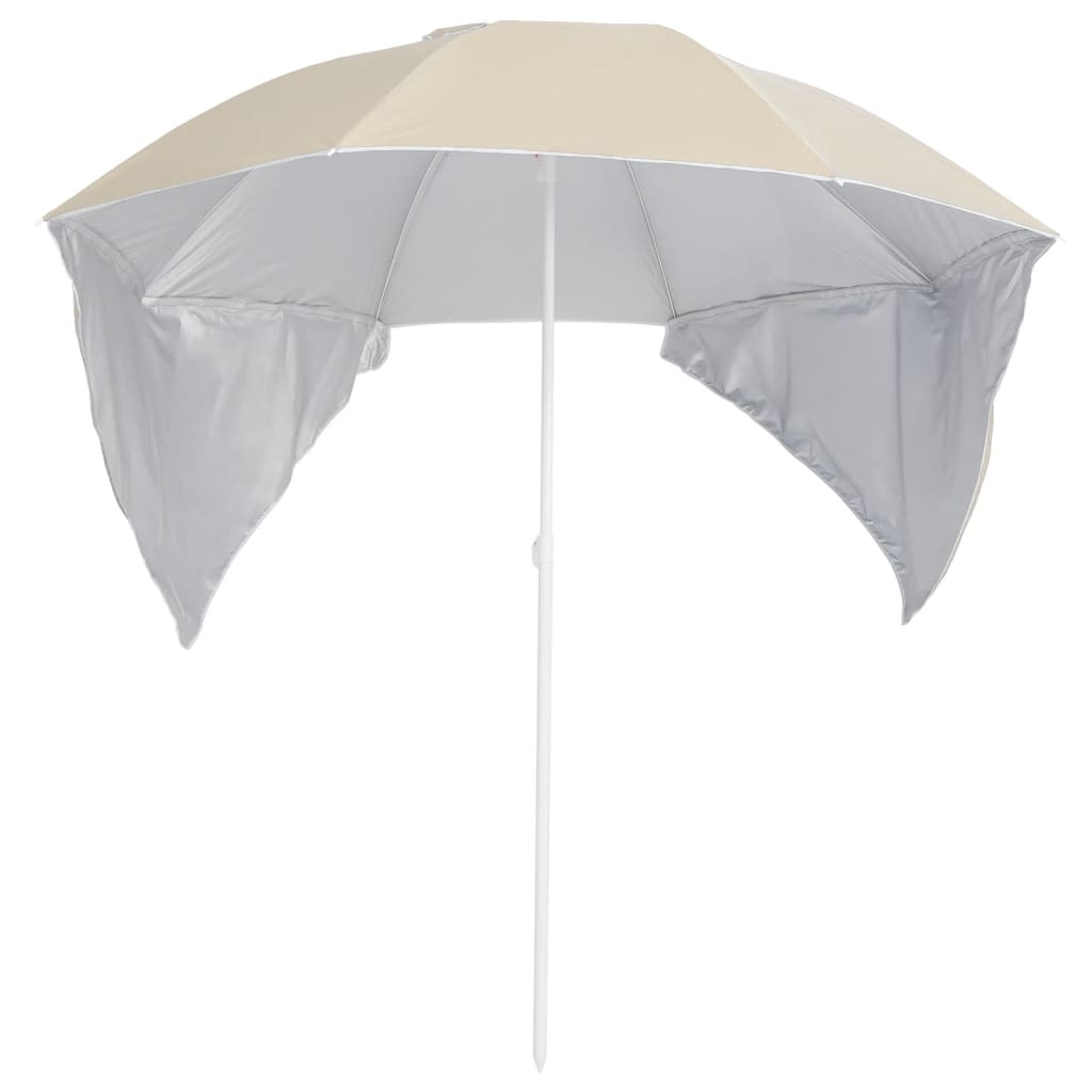 8720286848050_g_en_hd_1 vidaXL Beach Parasol with Side Walls Sand 215 cm - Image 2