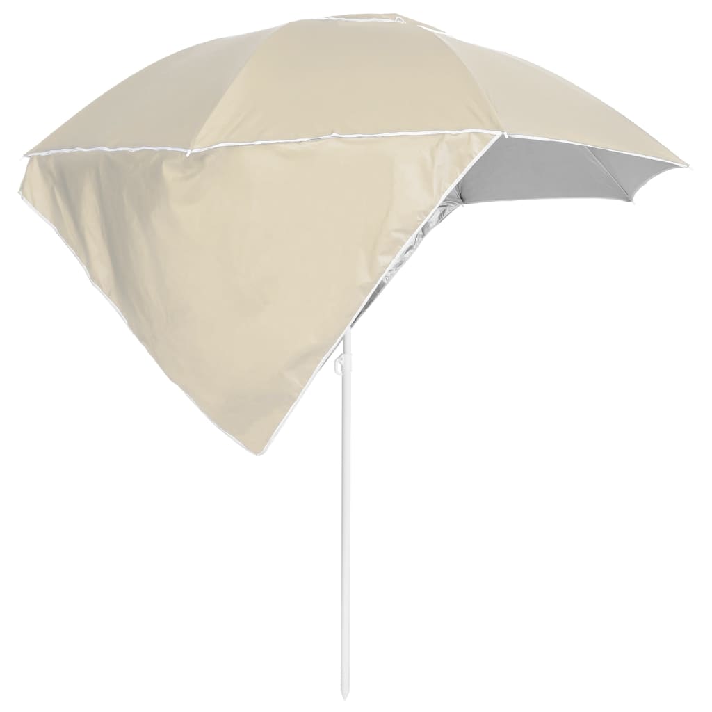 8720286848050_g_en_hd_2 vidaXL Beach Parasol with Side Walls Sand 215 cm - Image 3