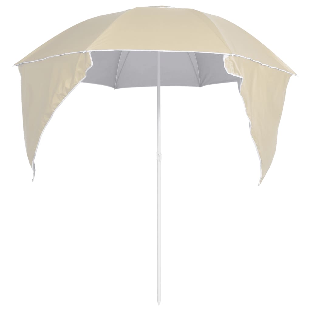 8720286848050_g_en_hd_3 vidaXL Beach Parasol with Side Walls Sand 215 cm - Image 4