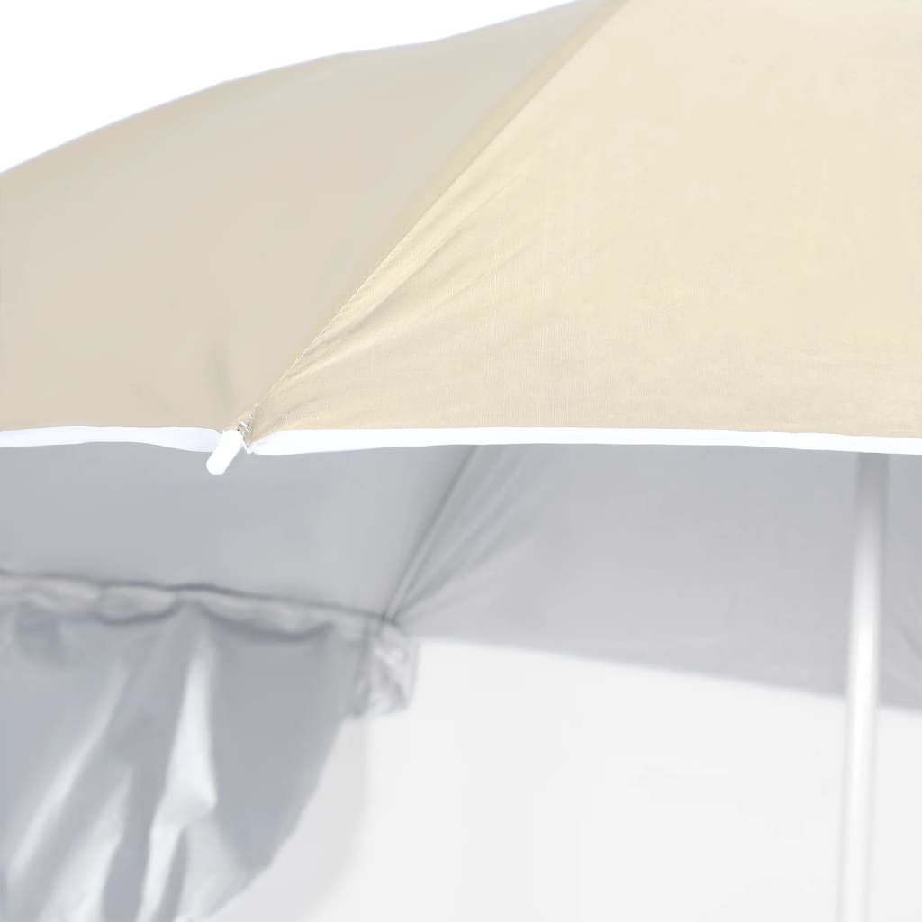 8720286848050_g_en_hd_4 vidaXL Beach Parasol with Side Walls Sand 215 cm - Image 5