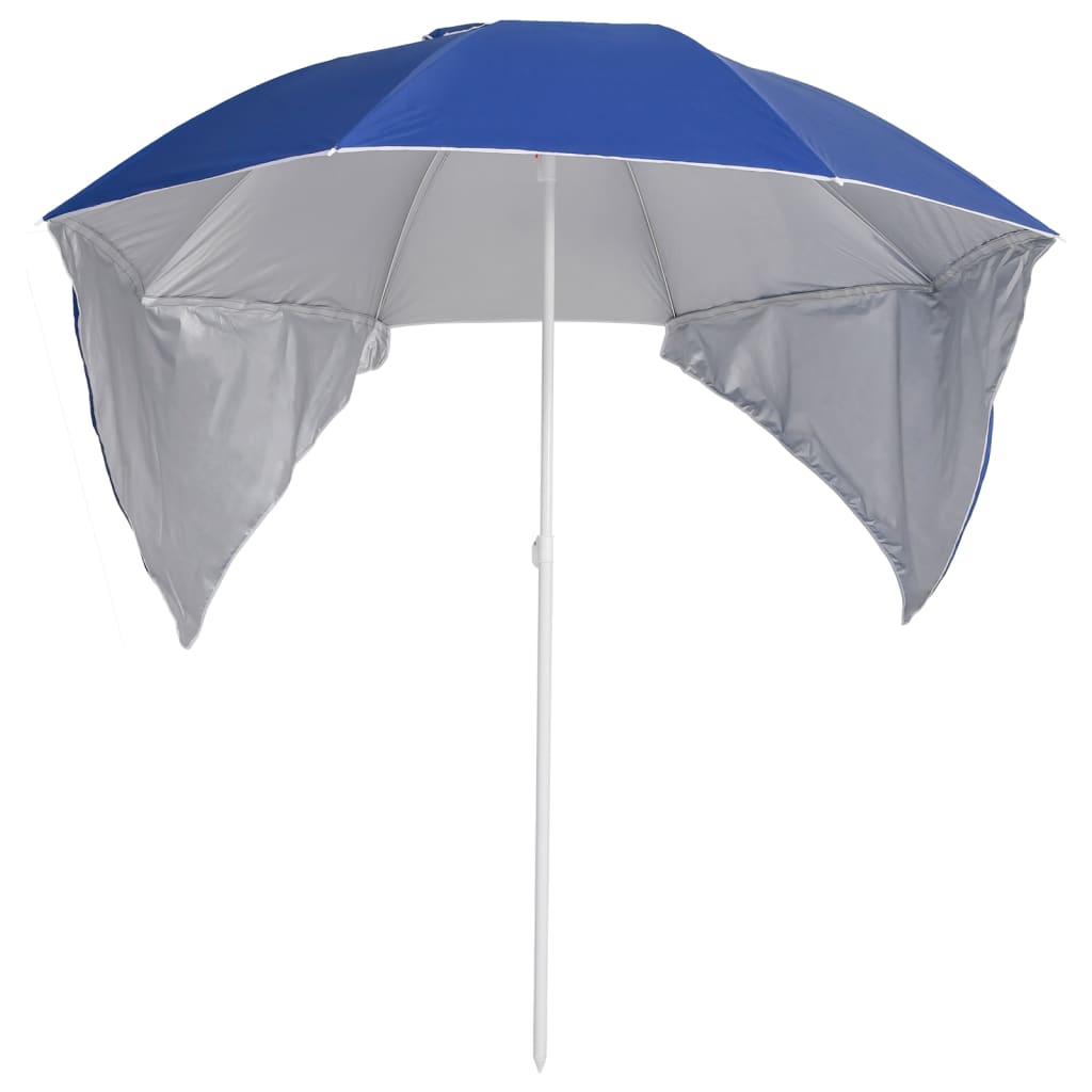 8720286848067_g_en_hd_1 vidaXL Beach Parasol with Side Walls Blue 215 cm - Image 2
