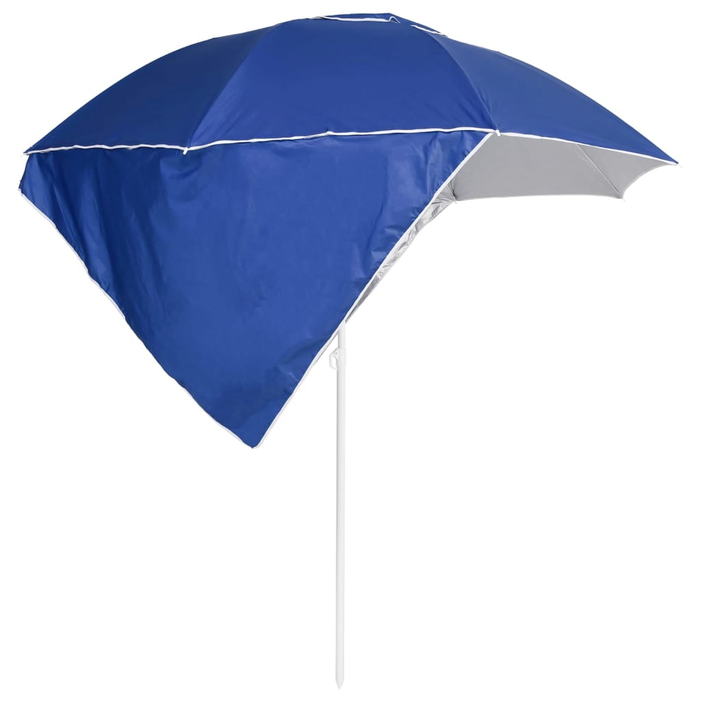 8720286848067_g_en_hd_2 vidaXL Beach Parasol with Side Walls Blue 215 cm - Image 3