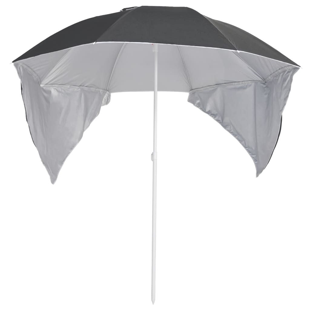 8720286848081_g_en_hd_1 vidaXL Beach Parasol with Side Walls Anthracite 215 cm - Image 2