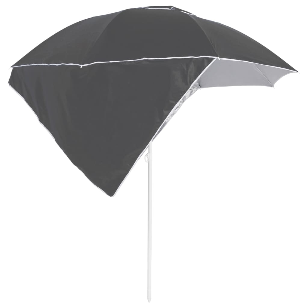 8720286848081_g_en_hd_2 vidaXL Beach Parasol with Side Walls Anthracite 215 cm - Image 3