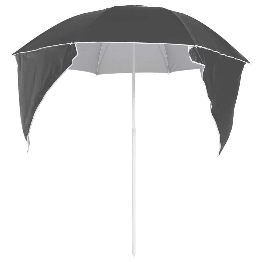 8720286848081_g_en_hd_3 vidaXL Beach Parasol with Side Walls Anthracite 215 cm - Image 4