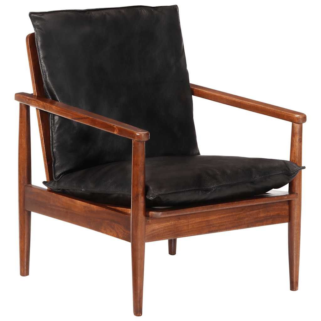 8720286849408_g_en_hd_1 vidaXL Armchair Black Real Leather and Solid Wood Acacia - Image 2