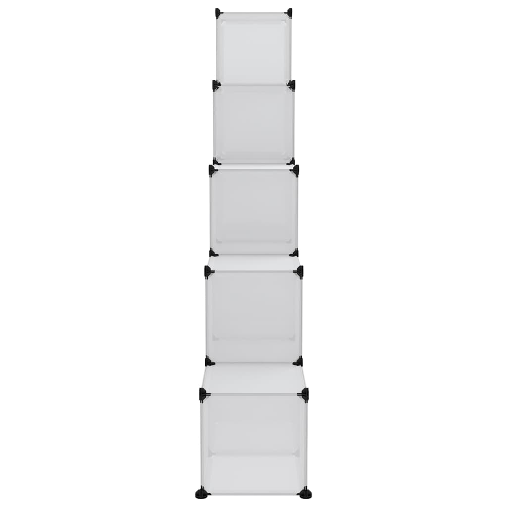 8720286849569_g_en_hd_3 vidaXL Storage Cube Organiser with 15 Cubes and Doors Transparent PP - Image 5