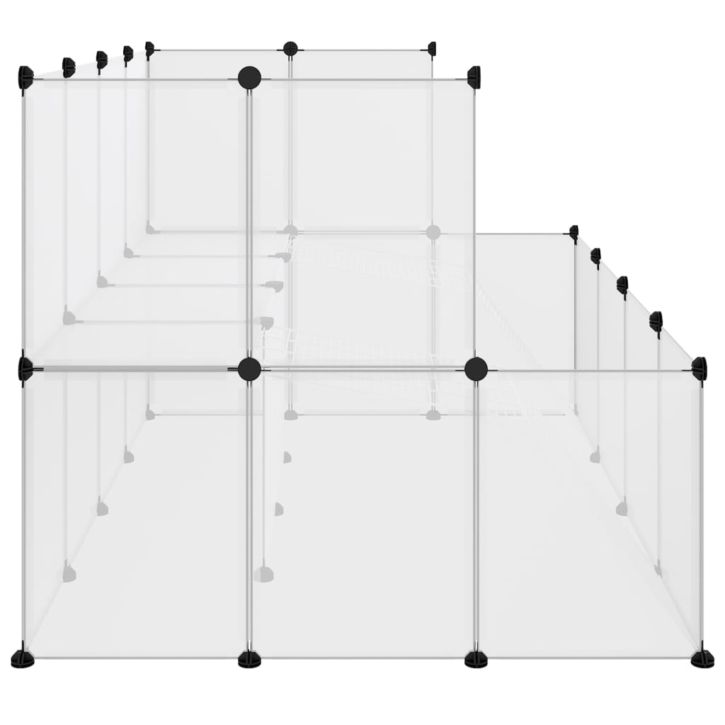 8720286849736_g_en_hd_2 vidaXL Small Animal Cage Transparent 143x107x93 cm PP and Steel - Image 4