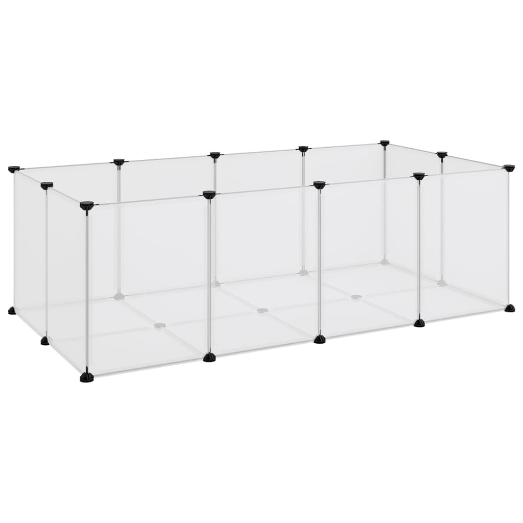 8720286849750_a_en_hd_1 vidaXL Small Animal Cage Transparent 144x74x46.5 cm PP and Steel - Image 2