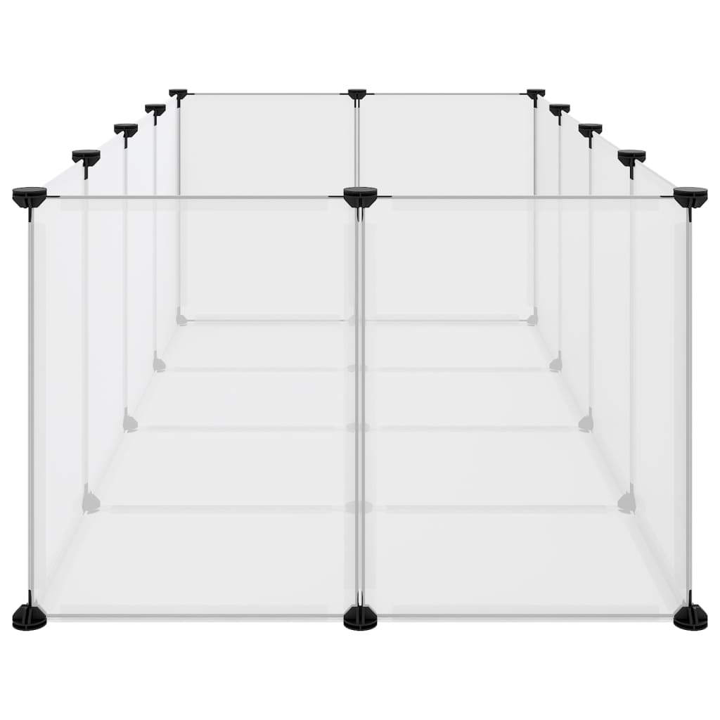 8720286849750_g_en_hd_2 vidaXL Small Animal Cage Transparent 144x74x46.5 cm PP and Steel - Image 4