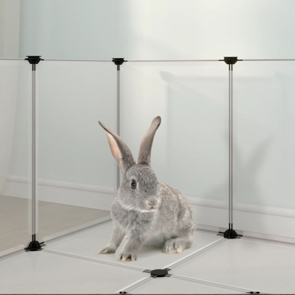 8720286849750_g_en_hd_4 vidaXL Small Animal Cage Transparent 144x74x46.5 cm PP and Steel - Image 6