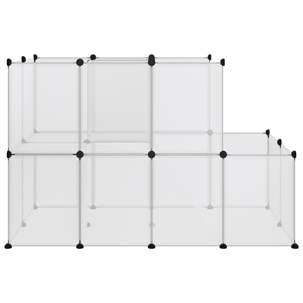 8720286849774_g_en_hd_2 vidaXL Small Animal Cage Transparent 142x74x93 cm PP and Steel - Image 4