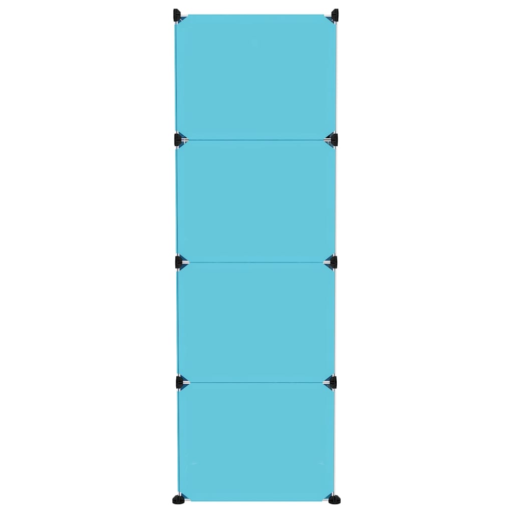 8720286849835_g_en_hd_2 vidaXL Cube Storage Cabinet for Kids with 12 Cubes Blue PP - Image 4