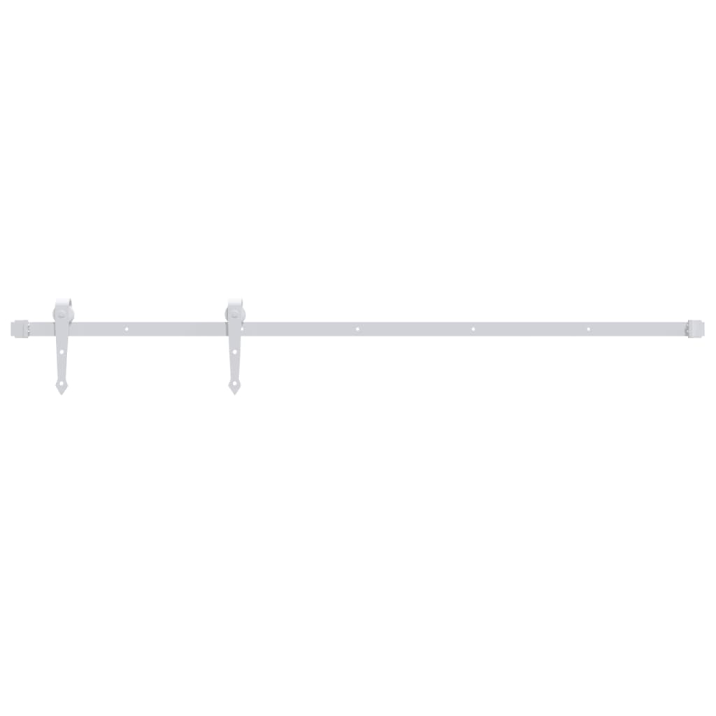 8720286854334_a_en_hd_1 vidaXL Sliding Door Hardware Kit 200 cm Steel White - Image 2