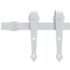 vidaXL Sliding Door Hardware Kit 200 cm Steel White - Image 3