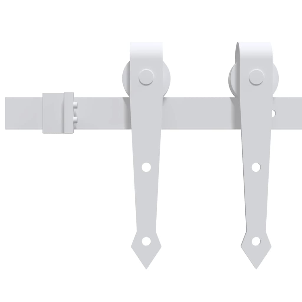 8720286854334_g_en_hd_1 vidaXL Sliding Door Hardware Kit 200 cm Steel White - Image 3