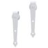 vidaXL Sliding Door Hardware Kit 200 cm Steel White - Image 5