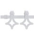 vidaXL Sliding Door Hardware Kit 200 cm Steel White - Image 3