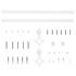 vidaXL Sliding Door Hardware Kit 200 cm Steel White - Image 4